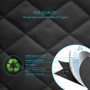 Moustiquaire pour chien de voyage, accessoire de lit de grande qualité, housse pour le siège arrière, lavable et imperméable, motif chat - Product Image 6