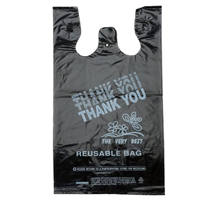 Printed Bags Custom Logo Plastic Shopping Bag Custom With Handle Thank You Plastic Bag