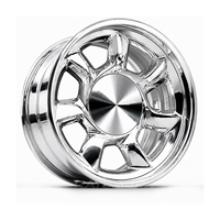 Jantes forgées RS Custom 2 pièces chromées pour Muscle Car, 18x8.5 pouces, 5x114.3, pour Ford Mustang Fox Body