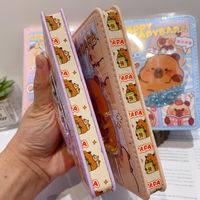 20pc Kawaii Capybara Unzip Notebook A6 Niedliches tragbares Notizbuch Tagebuch Planer Briefpapier Geschenk Schul bedarf Entwicklungs spielzeug