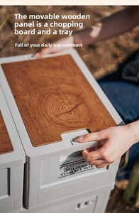 <span class=keywords><strong>Caisse</strong></span> de rangement multifonctionnelle en <span class=keywords><strong>plastique</strong></span> pour extérieur, empilable, robuste, pour voyage intérieur, légère, alimentaire, pour la fraîcheur - Product Image 6