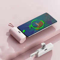 Batterie externe portable de poche mini 5000 mAh, petit chargeur portable, station d'alimentation pour mobiles