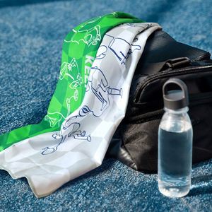 Custom Logo Lightweight Quick Dry Absorbent <b>Microfiber</b> Sports <b>Towel</b> for Gym Fitness Workout Promotion - Product Image 6