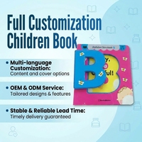 Personnalisation complète de livres pour enfants à colorier, livres d'histoires, livres cartonnés à couverture rigide, impression de livres cartonnés découpés pour l'éducation précoce des enfants