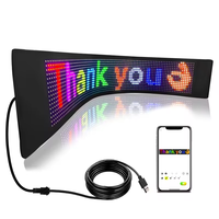 Panneau d'écran LED souple programmable pliable Android iOS APP contrôle Flexible LED affichage Ticker Board pour la publicité de fenêtre de voiture