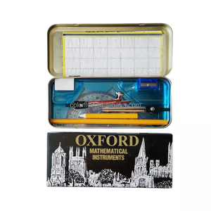 School 10pcs <strong>Math</strong> Geometry Set Metal Tin Box Mathematical Set <strong>Math</strong> Set - Product Image 4