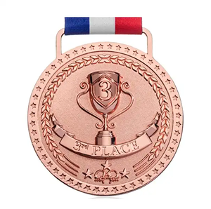 Médaille en métal de <span class=keywords><strong>prix</strong></span> d'or de placage d'alliage de zinc bon marché fait sur commande - Product Image 3
