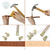 26x Metal Steel Punch Alphabet Letter Numbers Stamps Set Wood Leather Craft Tool