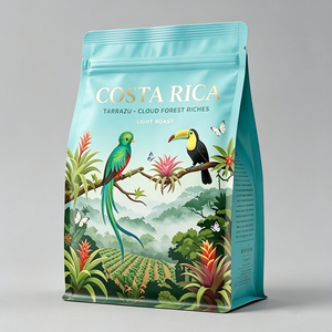 Bolsas de Embalaje de Plástico Laminado con Fondo Plano y Logotipo Personalizado para Cereales de <span class=keywords><strong>Avena</strong></span>, Alta Barrera, Acabado Mate, Grado Alimenticio - Product Image 3