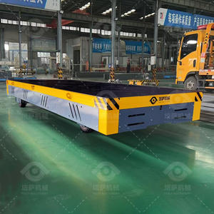 Draadloos op afstand bestuurbare, op batterijen werkende, spoorloze transportkar voor flexibele materiaalhandling in magazijnen - Product Image 5