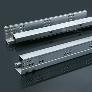 Sh ABC mới nhất kim loại hộp Slim ngăn kéo trượt mở rộng đầy đủ mềm đóng đôi tường Ngăn kéo trượt mà không có khung nhà bếp phần cứng - Product Image 2