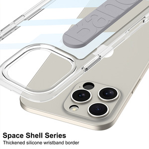 Simple et pratique 16 coque <span class=keywords><strong>de</strong></span> téléphone Ip Silicone Bracelet antichoc Pro Transparent trop vide - Product Image 5