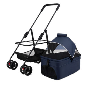 मजबूत ऑक्फोर्ड सामग्री और धातु संरचना के साथ यात्रा और भंडारण के लिए कॉम्पैक्ट फोल्डेबल पालतू - Product Image 3