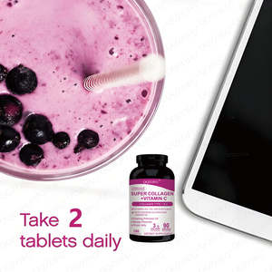 Cápsulas de Super Colágeno + Vitamina C Tipo 1 y 3 con Biotina y <span class=keywords><strong>Placenta</strong></span> de Oveja para el Apoyo de la Piel, Cabello, Uñas y Articulaciones, 180 Cápsulas - Product Image 4