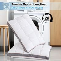 Weiches Nackenkissen Queen-Size Schlafkissen Superweiche Unterstützung Alternative Kissen 100% Baumwollhülle Hypoallergen Luxuriös Bequem Flauschig Bett