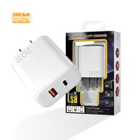 Chargeur rapide USB-C PD QC3.0 20W personnalisé en gros, matériau ABS+PC ignifuge pour téléphone portable et ordinateur portable, protection OTP/OVP, respectueux de l'environnement