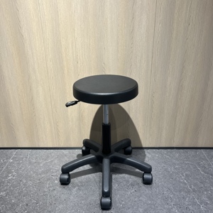 Chaises de tabourets ronds en cuir PU populaires, <span class=keywords><strong>tabouret</strong></span> de charge maximale de 400 livres pour studio lieu de travail bureau bar magasin comptoir de réception - Product Image 2