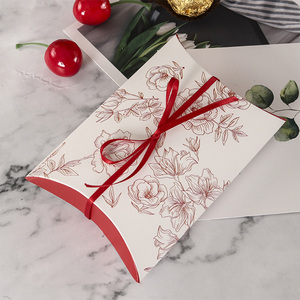 Custom Logo <strong>Pillow</strong> Design Personalized Rose Pattern <strong>Small</strong> Gifts Box for Branded Candy Packaging - Product Image 6