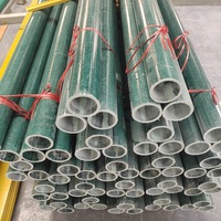 Calidad garantizada, precio razonable, alta resistencia, tubo redondo de plástico de fibra de vidrio FRP extruido de 50, 60, 76, 90 mm, perfil pultruido GRP.