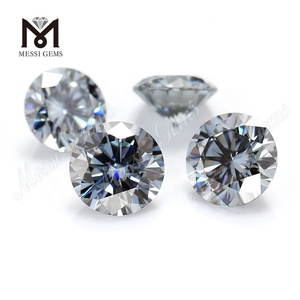 Messi precio al por mayor de joyas <span class=keywords><strong>Moissanite</strong></span> diamante 4mm ~ 10mm ronda brillante corte gris <span class=keywords><strong>Moissanite</strong></span> - Product Image 4