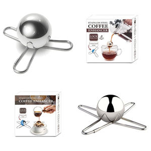 Sfere per Caffè e Tè Artigianali Italiane in Acciaio Inox, Palline Dorate per Conservare l'Aroma, Accessori per Caffè e Tè Congelati, <span class=keywords><strong>Espresso</strong></span> - Product Image 2
