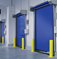 Portes rapides automatiques modernes en PVC à fermeture éclair pour salle blanche ou entrepôt, pour la fabrication industrielle