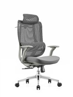 Chaise de bureau ergonomique en maille avec coussin en mousse, accoudoirs réglables, roulettes et fonction inclinable – Idéale pour le télétravail – Vente directe usine – MOQ 5