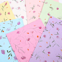 Papier d'emballage floral multicolore en papier Dongba découpé à la main, papier d'emballage cadeau floral haut de gamme, matériau d'emballage pour bouquets de fleurs