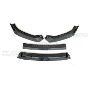 สปอยเลอร์กันชนหน้าสำหรับ Audi A3 S3 ปี 2016 2017 2018 2019 อุปกรณ์ตกแต่งภายนอกรถยนต์ ชุดแต่งรอบคัน สีดำเงา - Product Image 3