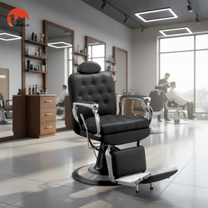 Fauteuil de Barbier Sportif Moderne, Mobilier de Salon Professionnel Robuste et Multifonctionnel pour <span class=keywords><strong>Coiffure</strong></span> - Product Image 3