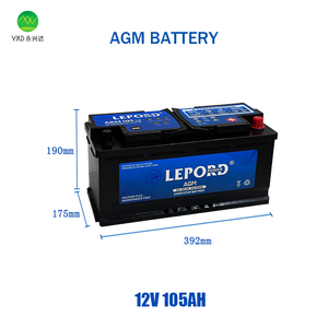 <span class=keywords><strong>Batterie</strong></span> de voiture professionnelle de qualité supérieure L6 <span class=keywords><strong>AGM</strong></span> 105ah <span class=keywords><strong>12v</strong></span> <span class=keywords><strong>45ah</strong></span> pour démarrage de voiture conforme aux normes allemandes - Product Image 2