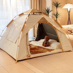Tente de camping pliable automatique portable pour l'extérieur, équipement complet pour la nuit, tissu Oxford double couche, <span class=keywords><strong>quatre</strong></span> <span class=keywords><strong>saisons</strong></span>, imperméable - Product Image 2