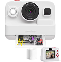 Appareil photo numérique pour enfants DY02 avec grand écran de 2,4 pouces, impression, multiples filtres, prise de vue instantanée, vidéo, musique LED, appareils photo de poche