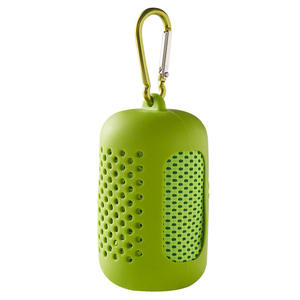 도매 경량 속건 스포츠 쿨링 타월 맞춤형 인쇄 디자인 흡수성 폴리에스터 실리콘 케이스 미니 타월 - Product Image 5