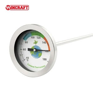 Testeur de sol bi-métal numérique de 54mm sonde en acier inoxydable de plante de jardin extérieur avec thermomètre pour sol de compost - Product Image 3