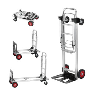 Carretilla Plegable SucceBuy <span class=keywords><strong>de</strong></span> 400 lb, Carro <span class=keywords><strong>de</strong></span> Transporte Ligero con Ruedas, Carrito Utilitario Plegable para Almacén, Transporte y Mudanza - Product Image 1