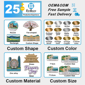 OEM manufacturerzinc hợp kim 3D tủ lạnh nam châm đúc lưu niệm khác nhau nước tủ lạnh nam châm in ấn kim loại tủ lạnh nam châm - Product Image 3