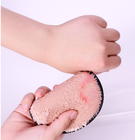 Magie propre bouffée visage rond halo plat microfibre Tampons Démaquillants Propre Éponge Pour maquillage éponge bouffée