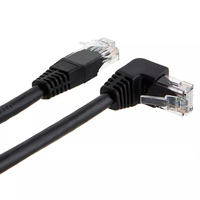 Câble réseau Ethernet LAN RJ45 Cat5 Cat5e Cat6 Cat7 Cat8 à angle droit 90 degrés UTP FTP blindé en sac OPP