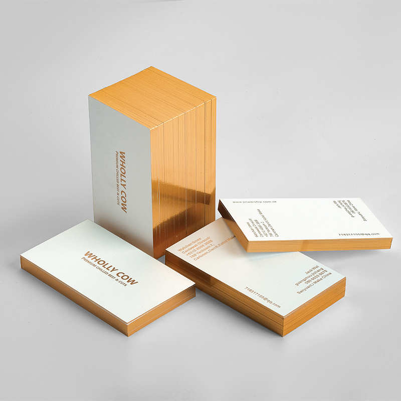 Suppliers Wholesale Eco-friendly CMYK Color Custom Size Business Card Paper Accept Cardboard Double-Sided Offset Printed Hot