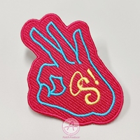 Merrow Bordure découpée au laser Écusson de broderie Iron-onGarment Personnalisé Écusson de broderie au design personnalisé Accessoire pour chapeau
