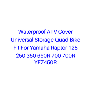 Funda impermeable para ATV, funda universal para cuatriciclo, apta para Yamaha <span class=keywords><strong>Raptor</strong></span> <span class=keywords><strong>125</strong></span> 250 350 660R 700 700R YFZ450R - Product Image 1