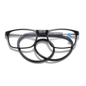 <span class=keywords><strong>Gafas</strong></span> de Lectura Magnéticas Portátiles Boch, Unisex, Estilo Cuadrado, Anti Luz Azul, para Rostros Grandes, Negro/Gris - Product Image 5