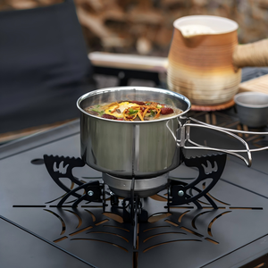 Réchaud à gaz portable KZ01, coupe-vent, pliable, brûleur au butane, mini réchaud d'extérieur pour les voyages, la randonnée et la survie - Product Image 3