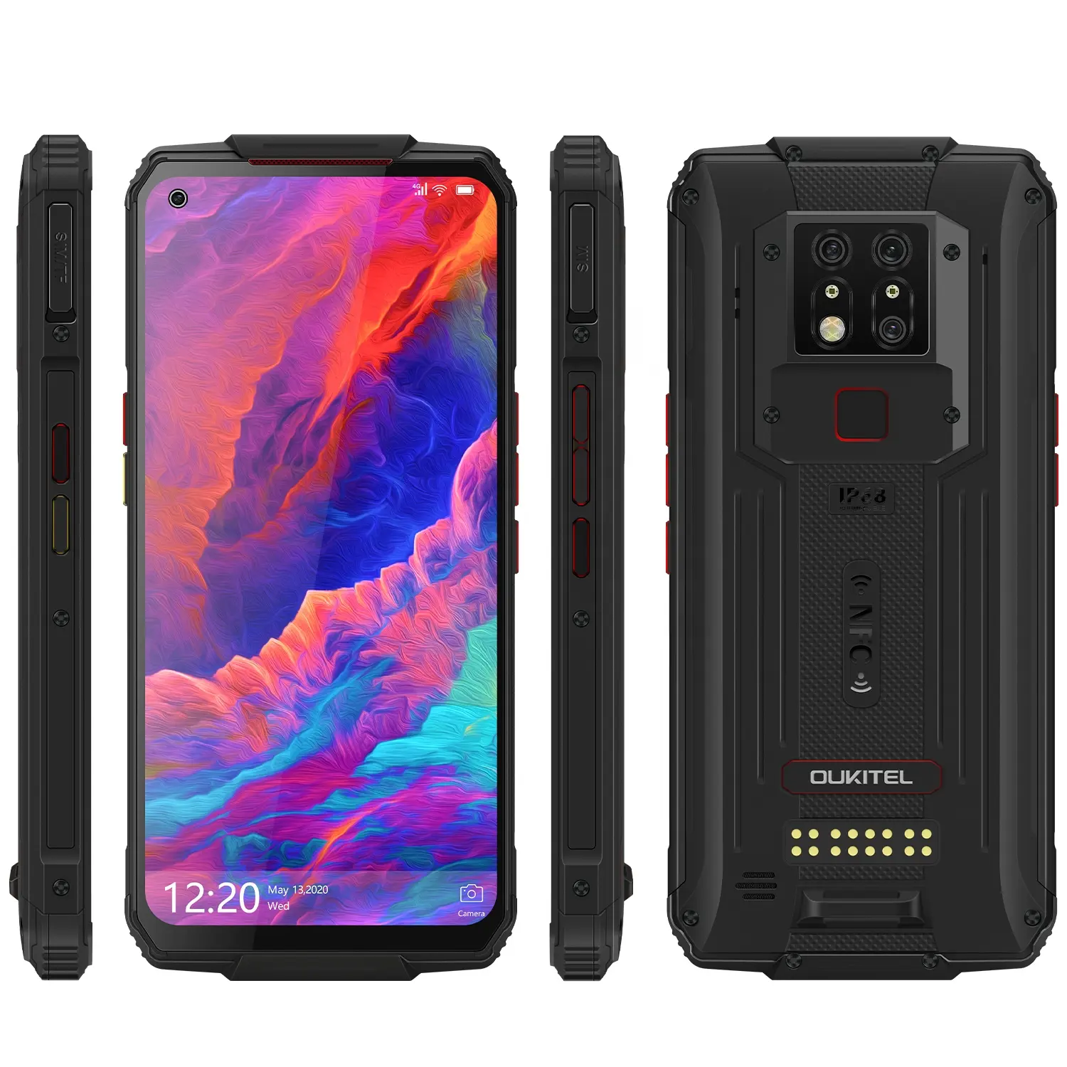 OUKITEL Oukitel WP7 8000mAh 6.53'' 48MP Triple Camera Android 9.0 Mobile Phone 6GB 128GB Rugged Smartphone