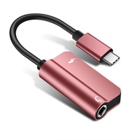 Adaptateur audio et de charge USB-C vers 3,5 mm pour téléphone portable, fonction casque et charge deux-en-un, pour l'international