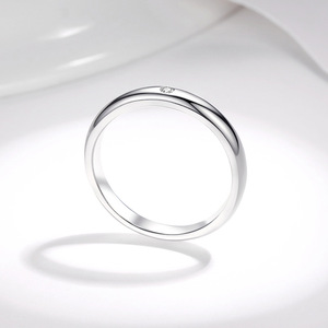 Vente en gros de bijoux de <span class=keywords><strong>mariage</strong></span> fin VVS Moissanite pour couple <span class=keywords><strong>bague</strong></span> en argent sterling plaqué 925 gravé fête des amoureux Anillos De Promesa - Product Image 5