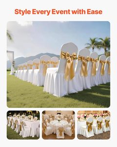 Customized Color Polyester <b>Stretch</b> Spandex Washable <b>Machine</b> Washable Wedding Party Banquet Hotel Chair Cover - Product Image 2