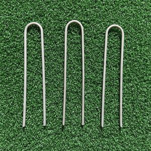 Vente directe de clous de <span class=keywords><strong>gazon</strong></span> galvanisés Piquets en forme de U Agrafe de <span class=keywords><strong>gazon</strong></span> en longueurs 4 ''à 12'' - Product Image 4