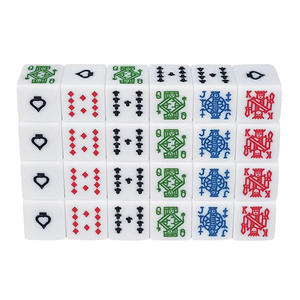 หมายเลข16ลูกเต๋ามุมสี่เหลี่ยมสีขาว jkq 16มม. ผลิตภัณฑ์ลูกเต๋าเกม16มม. - Product Image 2